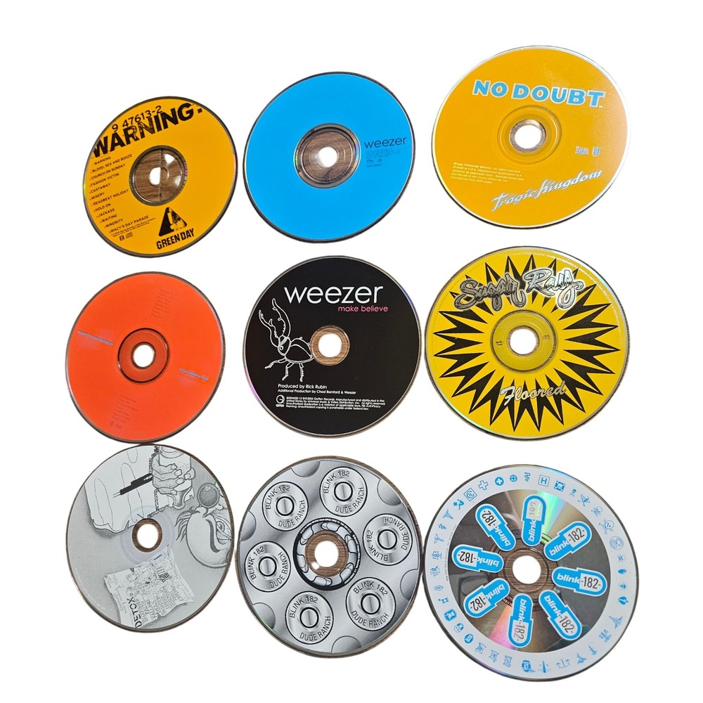 Lot of 9 Alt Rock CDs Blink-182 Green Day Weezer No Doubt Sugar Ray 90s 2000s